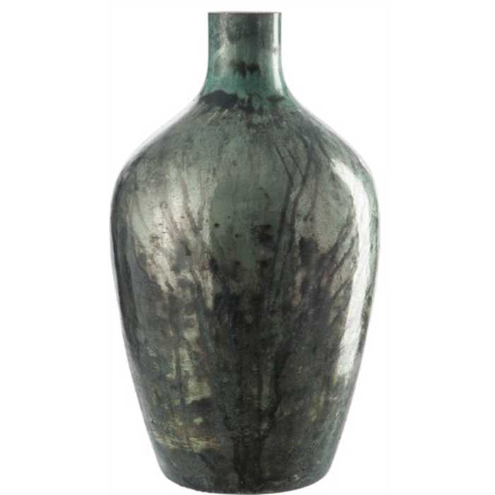 [5415203783509] Vase noa verre vert gris