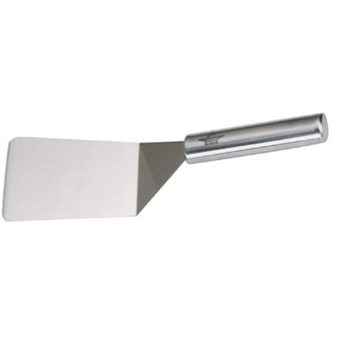 Spatule plancha inox courte coudée - Forge Adour