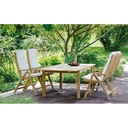 Table en teck fsc - STERN extensible 150-210x100x75 cm