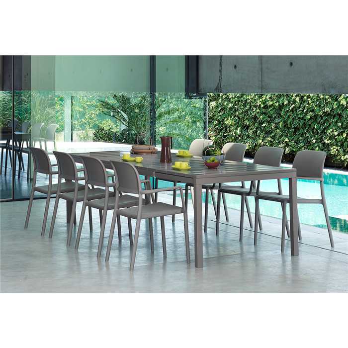 Table extensible rio taupe 210/280 - Nnardi