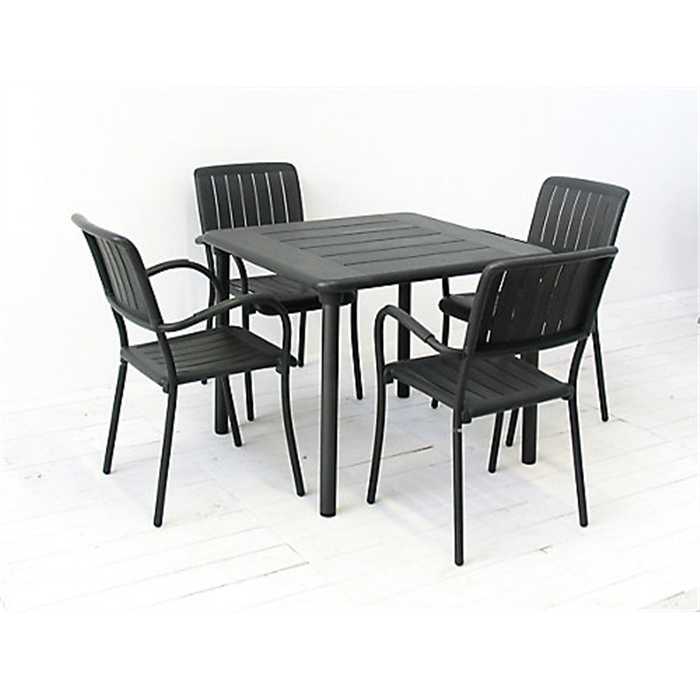 Table maestrale 90 anthracite