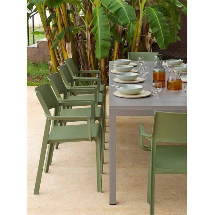 Trill chaise Nardi verte agave