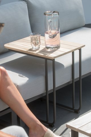 AXEL table basse rectangulaire en teck de 110 cm x 60 cm