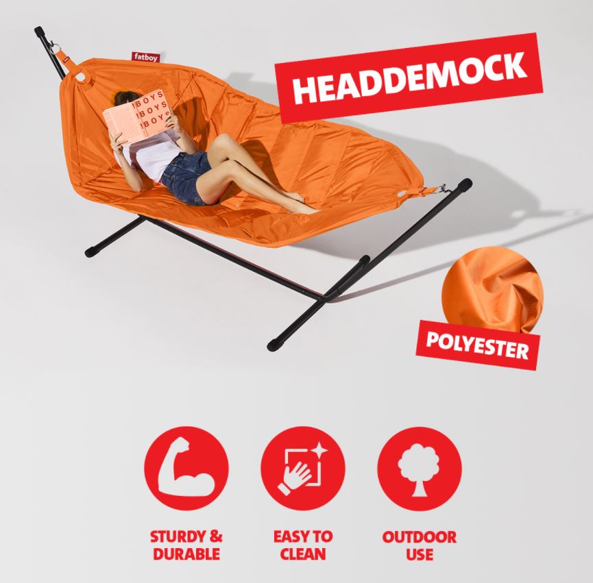 Hamac Headdemock  - Deluxe - ORANGE - FATBOY
