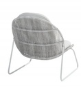 Fauteuil DELANO gris clair avec coussins - 4 Seasons