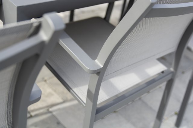 Chaise de jardin en aluminium couleur carbone TOSCA - TASTE