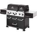 Barbecue black 6 bruleurs + 1 bruleur latéral Broil King Imperial 690 noir rôtissoire incluse