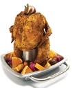 Supportde cuisson pour poulet avec poele Broil King Impérial