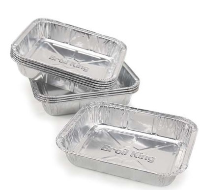 set de 10 petites barquettes aluminium Broil King