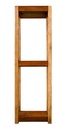 Etagère avec 2 étages de stockage de bois étroite en corten - Quoco Cremagliera