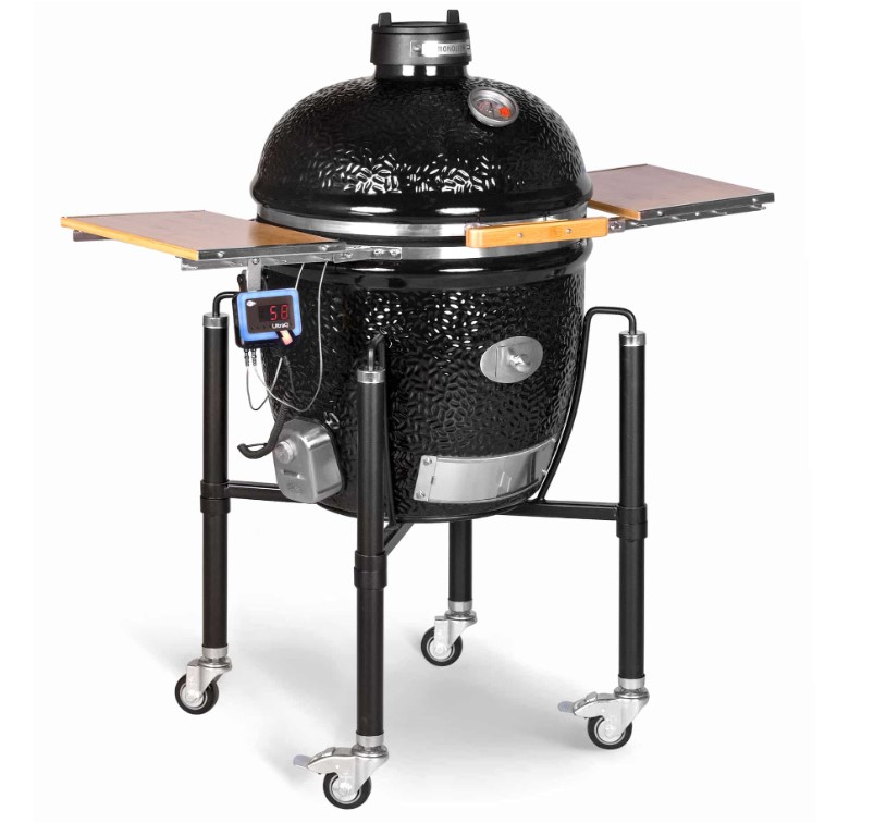 Barbecue au charbon avec chariot Monolith Classic BBQ Guru Pro series 2.0