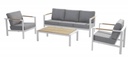 Salon de jardin GINGER anthracite sans la table basse - TASTE by 4 Seasons