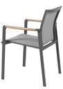 Chaise de jardin CORTINA en aluminium anthracite - TASTE by 4 seasons outdoor