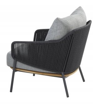 Fauteuil de jardin RAVELLO - 2 coussins - 4 seasons outdoor