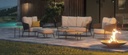 Fauteuil de jardin RAVELLO - 2 coussins - 4 seasons outdoor