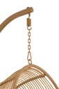 Chaise suspendue ovale acier naturel
