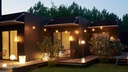 Guirlande lumineuse pour terrasse HOOP de Fermob - Bleu acapulco