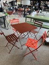 Ensemble de jardin en acier - BISTRO avec 4 chaises - FERMOB