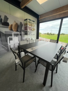 Ensemble de jardin Tripartite avec 8 chaises - STERN