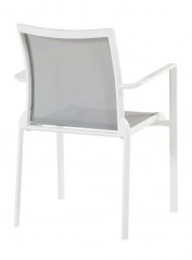 Chaise de jardin avec coussin MELBOURNE BLANCHE - Cordes  - TASTE by 4 seasons outdoor