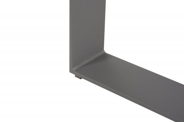 Table de jardin HERITAGE - plateau en teck 220 cm - structure en aluminium couleur anthracite - TASTE
