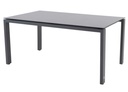 Table de jardin avec plateau gris foncé HPL 280x95 cm - pieds en aluminium couleur anthracite GOA - 4 seasons