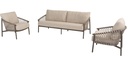 Salon de jardin Allora couleur "terre" de la marque 4 seasons outdoor