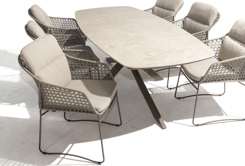 Ensemble de jardin Moretti-Prado - couleur "terre" de la marque 4 seasons outdoor