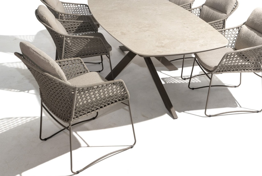 Ensemble de jardin Moretti-Prado - couleur "terre" de la marque 4 seasons outdoor