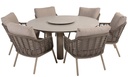 Ensemble de jardin Donato-Puglia - Hauteur: bas - couleur "latté" de la marque TASTE 4 seasons outdoor