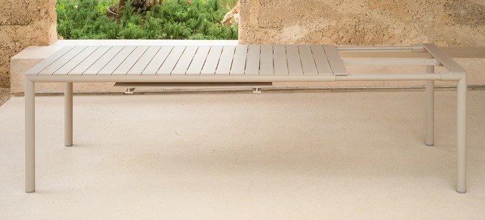 Table d'extérieur extensible TEVERE 210 couleur "corda" de Nardi - 211/275 cm, 4966924000, TEVERE, CORDA