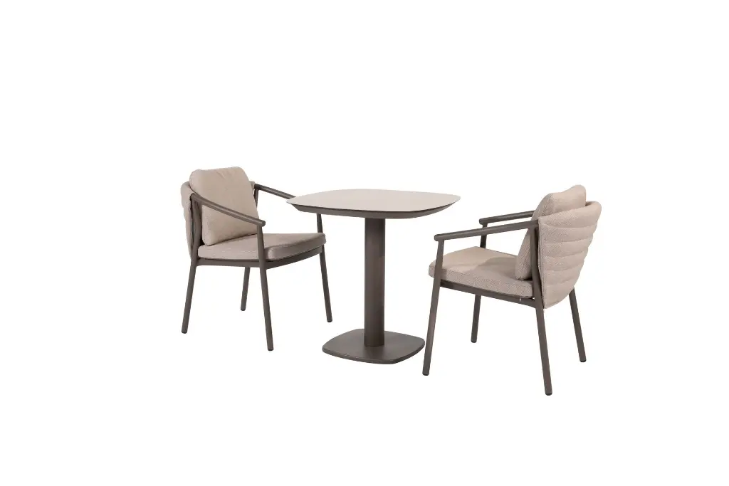 Barolo bistro set terre with Manolo dining table terre printed ceramic top 75x75 01.webp