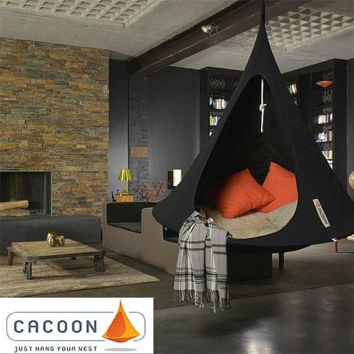 Caccon single - 1,5m - déep black - 285g/m2 35%coton 65% polyester