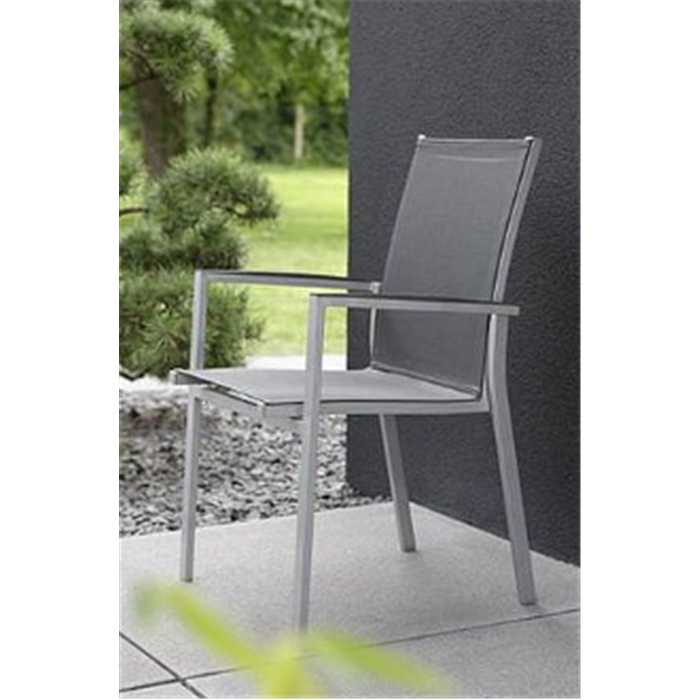 Chaise levanto graphite / gris argent