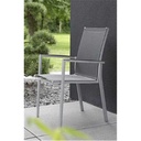 Chaise levanto graphite / gris argent