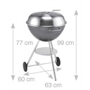 Barbecue au charbon Martinsen 1400 – schéma des dimensions