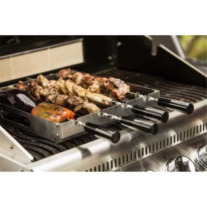 Ensemble à brochettes en acier inoxydable - napoléon