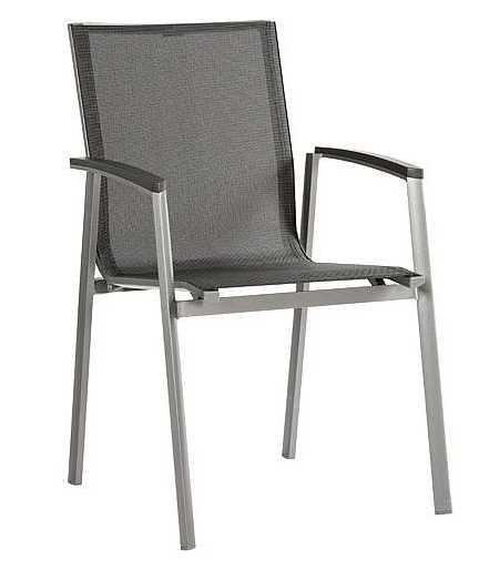 Ensemble STERN silverstar nitro/graphite - avec 6 chaises top