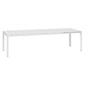 Ensemble table rio 210/280 cm et 6 chaises net relax - coul. blanc