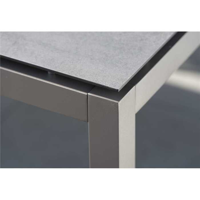 Pieds de table 200x100x72-200x100x72 - aluminium-taupe - STERN