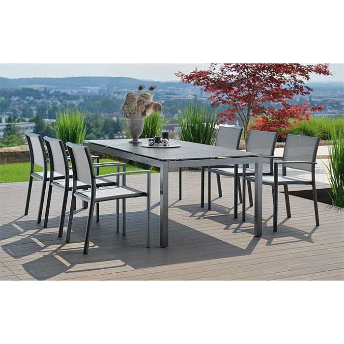 Plateau table silvestar vintage gris 200x100x1,3 cm - STERN
