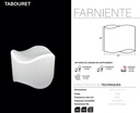 Pouf lumineux SWell blanc translucide + eclairage Nomade