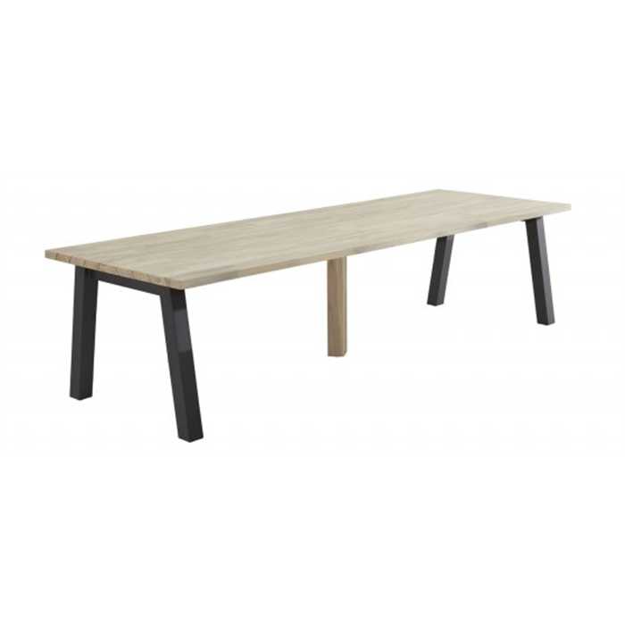 Plateau de table en teck - 300 x 100 cm - avec le 5eme pied en teck -  pour modèle DERBY - TASTE