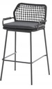 Chaise de Bar BARISTA anthracite - TASTE by 4 Seasons
