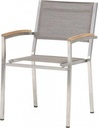 Chaise de jardin en inox - h88x59x45 - NEXXT taupe - 4 Seasons