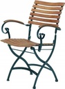 Chaise de jardin 4 Seasons Outdoor Bellini en teck – fauteuil pliant extérieur design et robuste pour terrasse