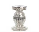 Chandelier  verre/argent/or 11x11x30cm - J-LINE
