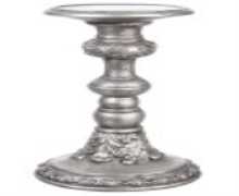 Chandelier J-Line en résine argent 15x15x28 cm – Bougeoir décoratif design moderne pour intérieur élégant