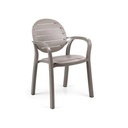 Chaise de jardin PALMA taupe avec accoudoirs – Nardi Outdoor