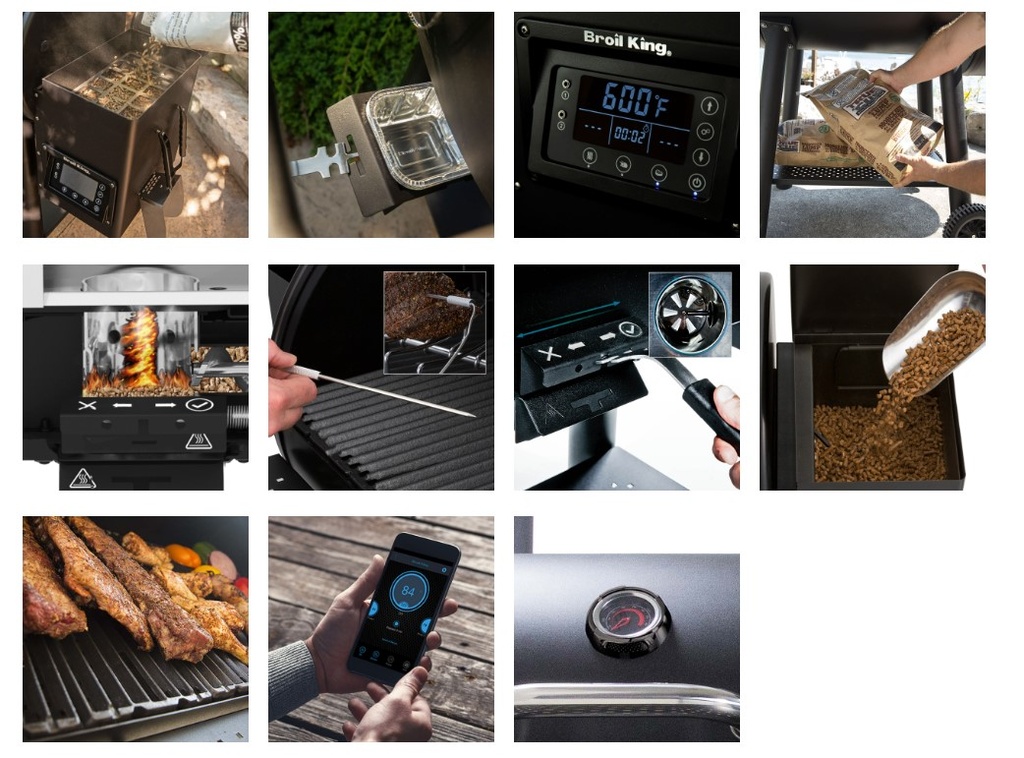 Barbecue à pellets Broil King Crown 400 en promotion – fumoir extérieur haut de gamme Belgique